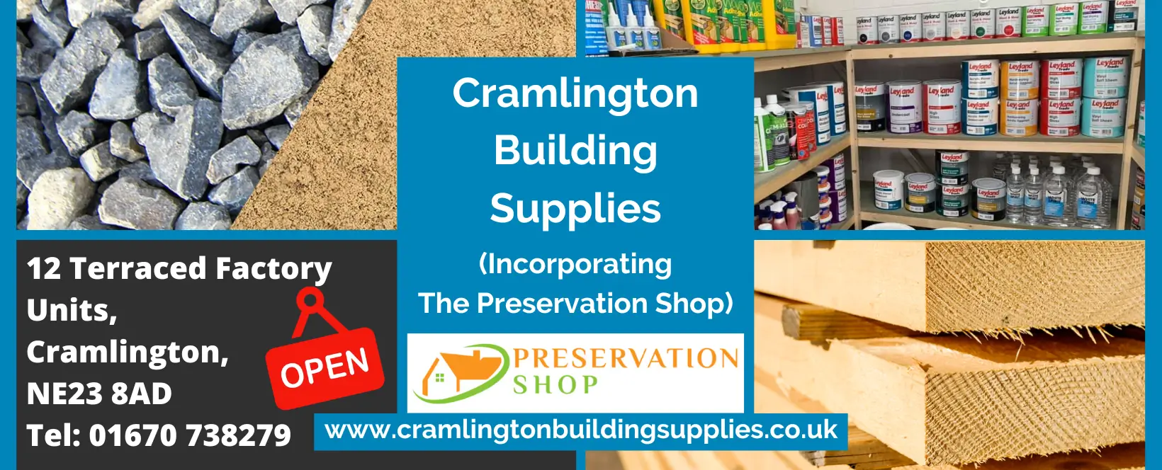 New Building Supplies Outlet Now Open in Cramlington, Northumberland.
